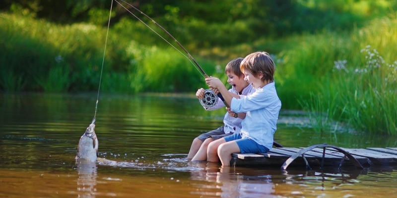 Boys fishing